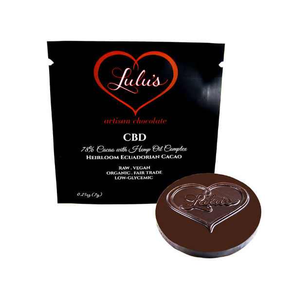 cbd minis lulu's chocolate